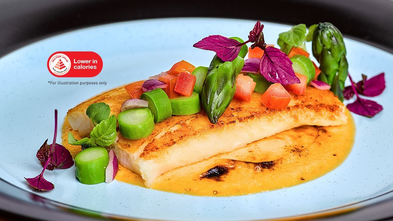 Sole Fillet with Grilled Thousand Island Sabayon