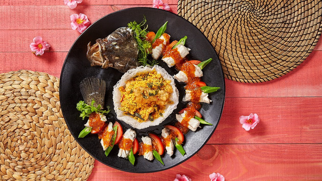 Double Fish in Crispy Basket