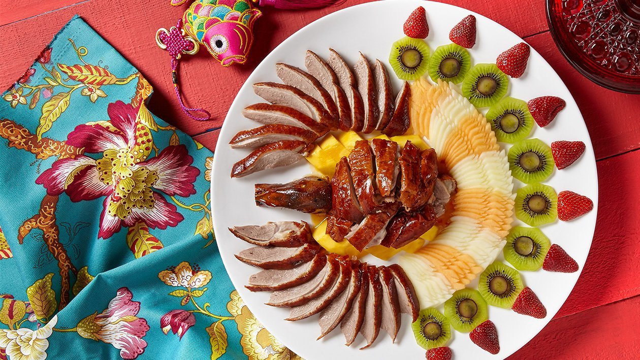 Roasted Duck with Fresh Fruits