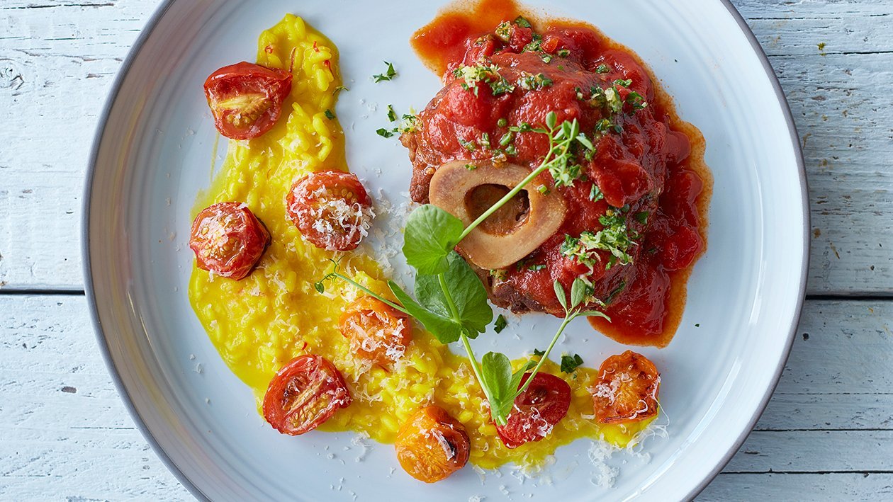 Osso Bucco with Risotto Milanese