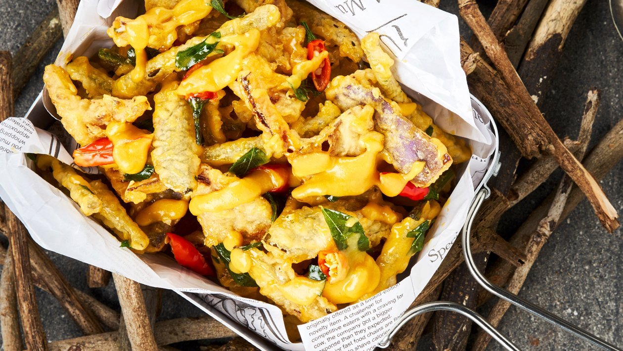 Crispy Vegetables with Salted Egg Sauce