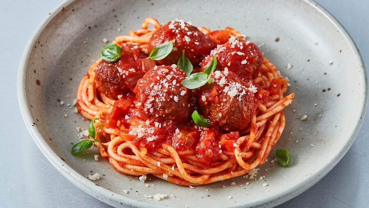 Tomato Sauce NoMeatballs Pasta